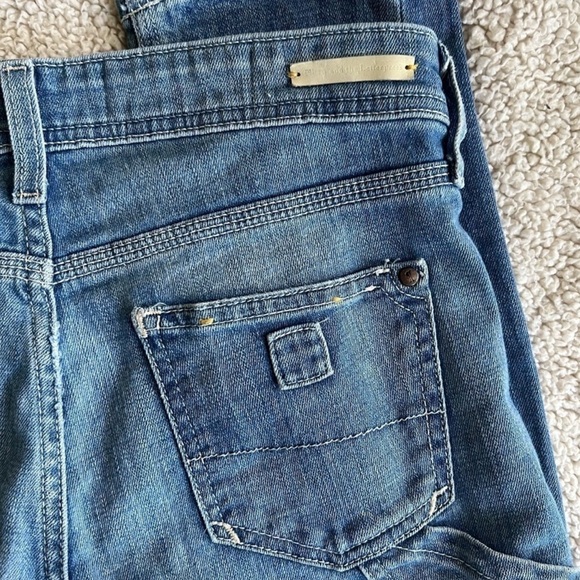 PILCRO And The Letterpress Utility High Paint Spatter Carpenter Jeans 24 Petite - Picture 9 of 10